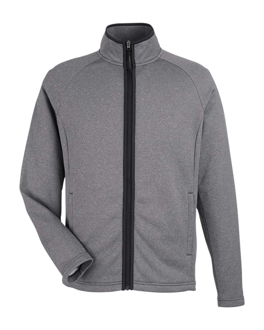 CORE365 CE72 Men's Venture Heathered Stripe Full-Zip Jacket